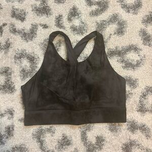 • charcoal sports bra •